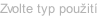 Zvolte typ použití